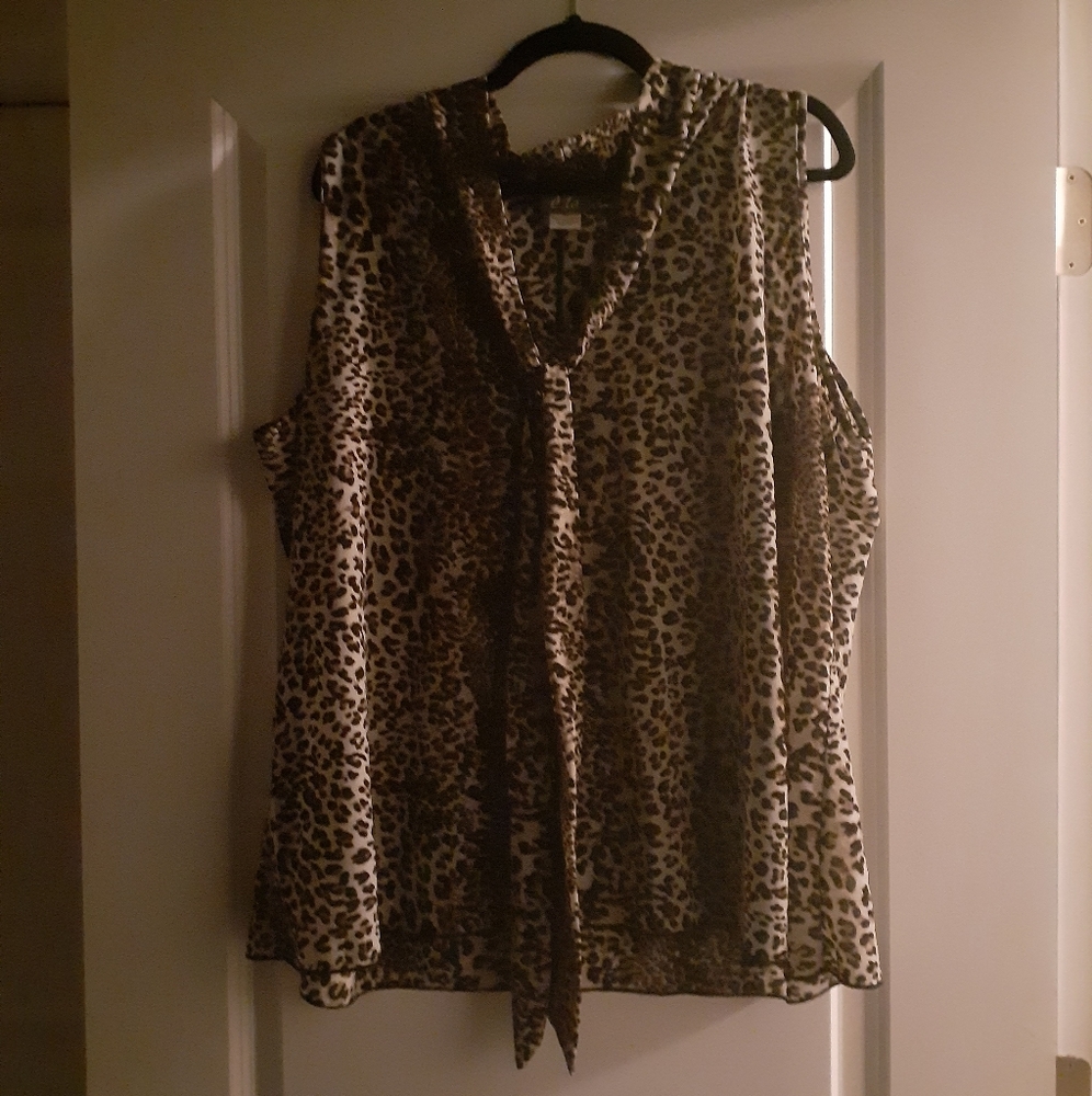 Animal print blouse